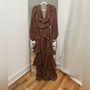 ASTR Anora Floral tiered dress